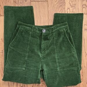 RARE Fashion Brand Company Green Unisex Corduroy Trousers, Large - XL